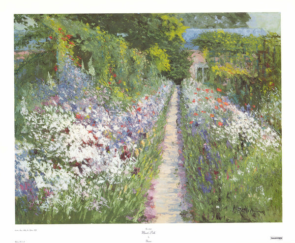 Monets Path by Urania - 26 X 32 Inches (Art Print)