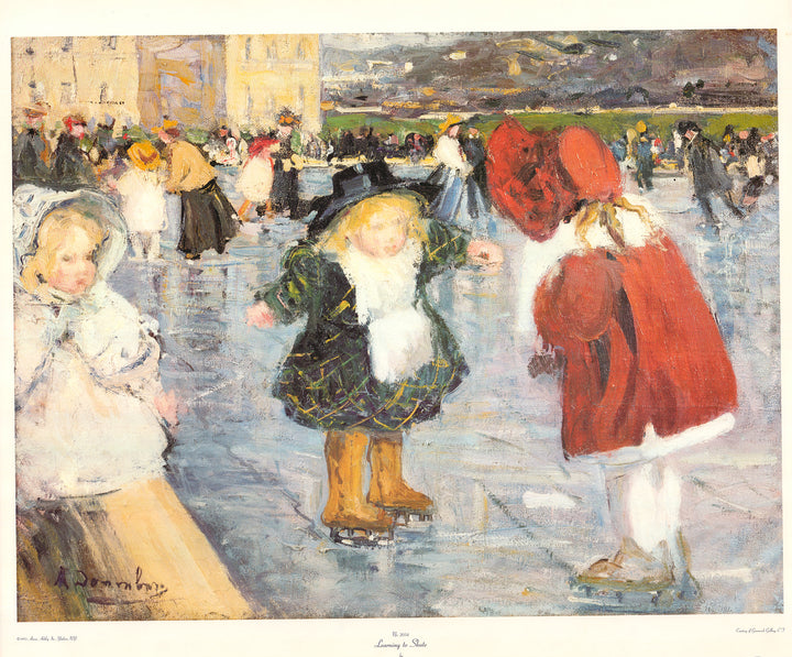 Learning to Skate by Alice Dannenberg - 26 X 31 Inches (Art Print)