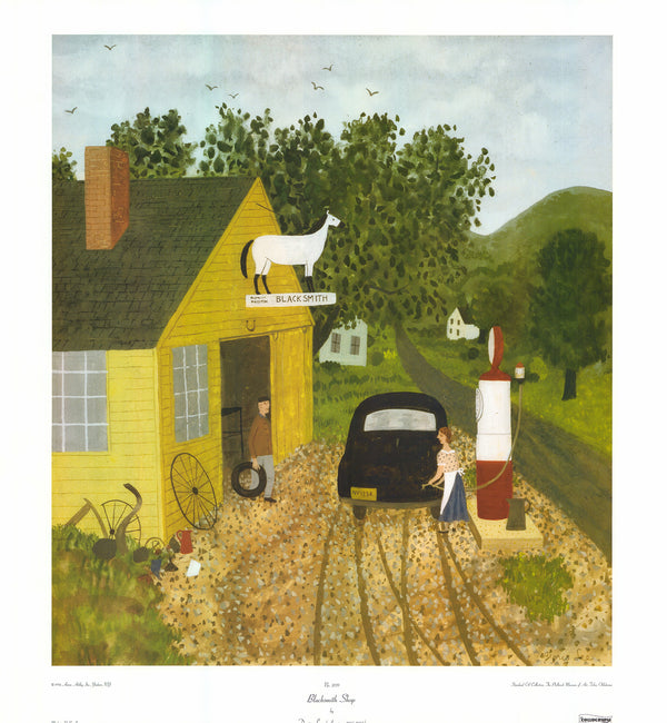 Blacksmith Shop by Doris Lee - 26 X 28 Inches (Art Print)