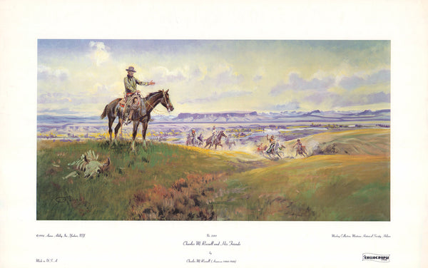 Charles M. Russell and his Friends by Charles M. Russell - 13 X 21 Inches (Art Print)