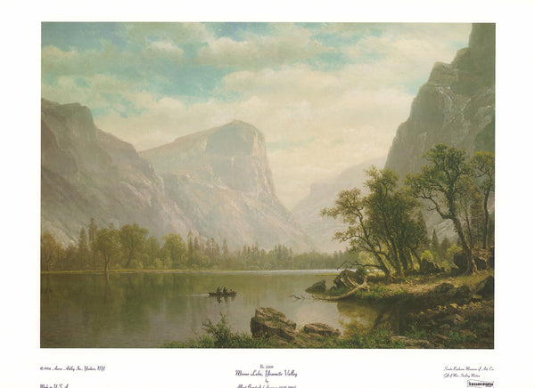 Mirror Lake, Yosemite Valley by Albert Bierstadt - 14 X 20 Inches (Art Print)