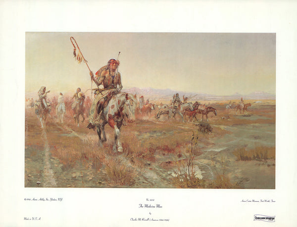 The Medicine Man by Charles M. Russell - 14 X 18 Inches (Art Print)