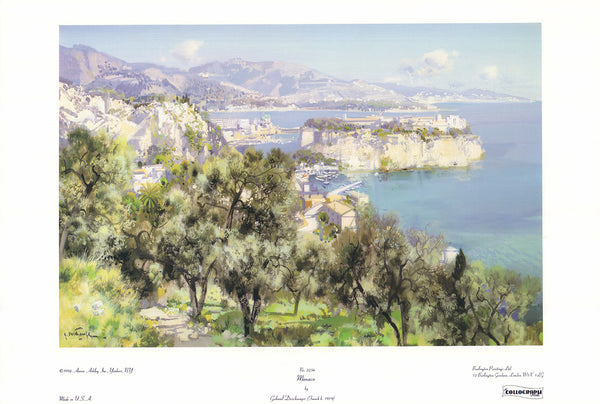 Monaco by Gabriel Deschamps - 13 X 19 Inches (Offset Lithograph)