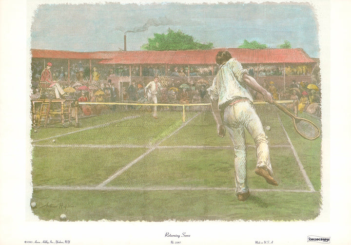 Tennis: Wimbledon, 1880 Returning Serve - 14 X 20 Inches (Art Print)