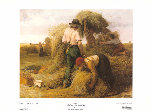 The Second Crop by Julien Dupre - 14 X 20 Inches (Art Print)