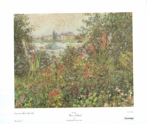 Fleurs a Vetheuil by Claude Monet - 18 X 20 Inches (Art Print)