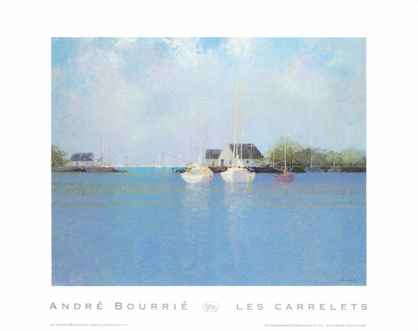 Les Carrelets, 1996 by André Bourrié - 11 X 14 Inches (Art Print)