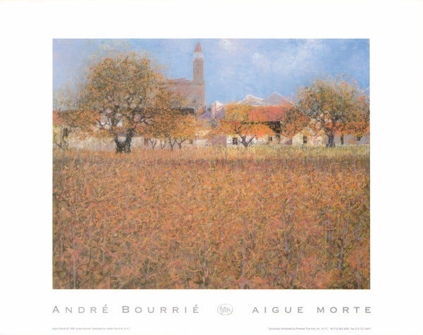 Aigue Morte, 1996 by André Bourrié - 11 X 14 Inches (Art Print)