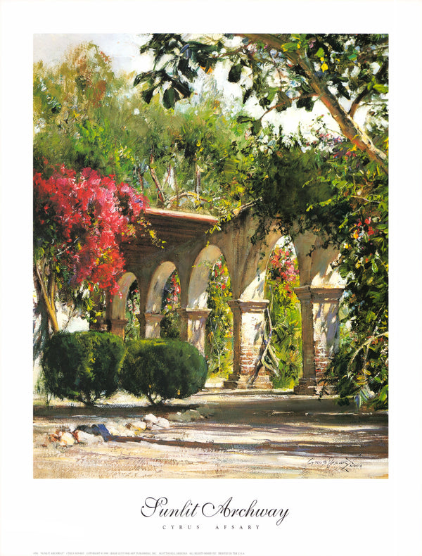 Sunlit Archway, 1998 by Cyrus Afsary - 19 X 25 Inches (Art Print)