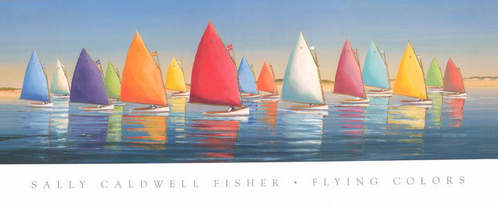 Flying Colors by Sally Caldwell-Fisher - 15 X 36 Inches (Art Print)
