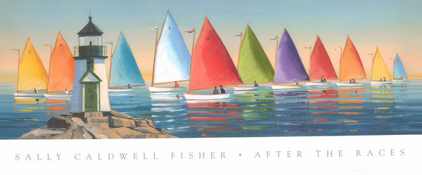 After The Races by Sally Caldwell-Fisher - 15 X 36 Inches (Art Print)