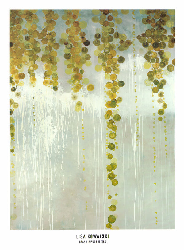 Gold Swirls by Lisa Kowalski - 20 X 27 Inches (Art Print)