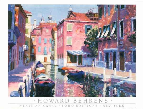 Venetian Canal, 1993 by Howard Behrens - 18 X 24 Inches (Art Print)