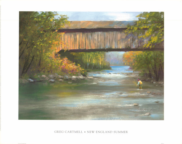 New England Summer by Greg Cartmell - 24 X 30 Inches (Art Print)
