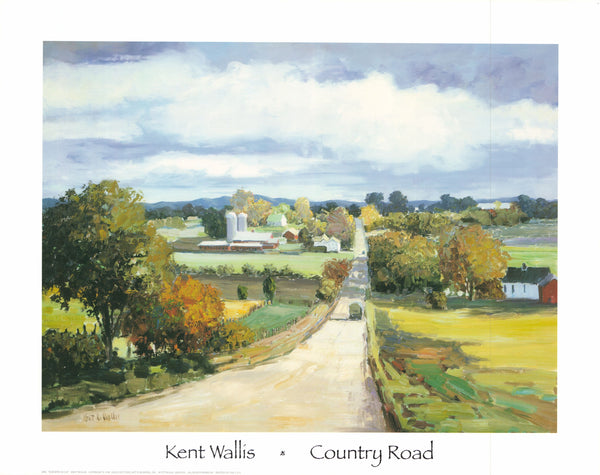 Country Road, 1996 by Kent Wallis - 22 X 28 Inches (Art Print)