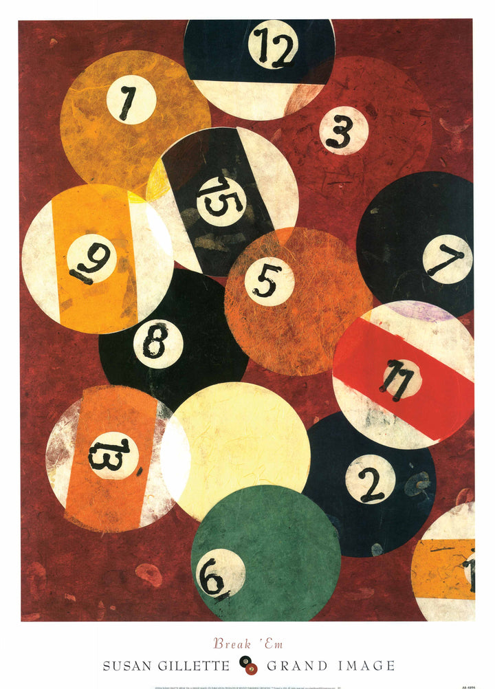 Break'Em, 2004 by Susan Gillette - 20 X 28 Inches (Art Print)