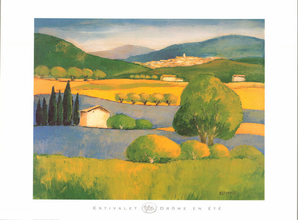 Drôme en été by Estivalet - 27 X 36 Inches (Art Print)