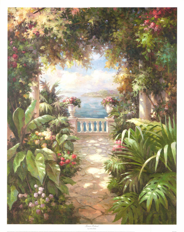 Terrace Retreat by James Reed - 24 X 30 Inches (Art Print)