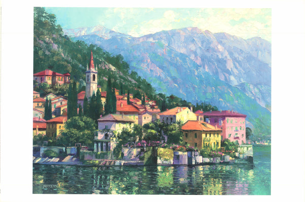 Reflections of Lake Como by Howard Behrens - 24 X 36 Inches (Art Print)