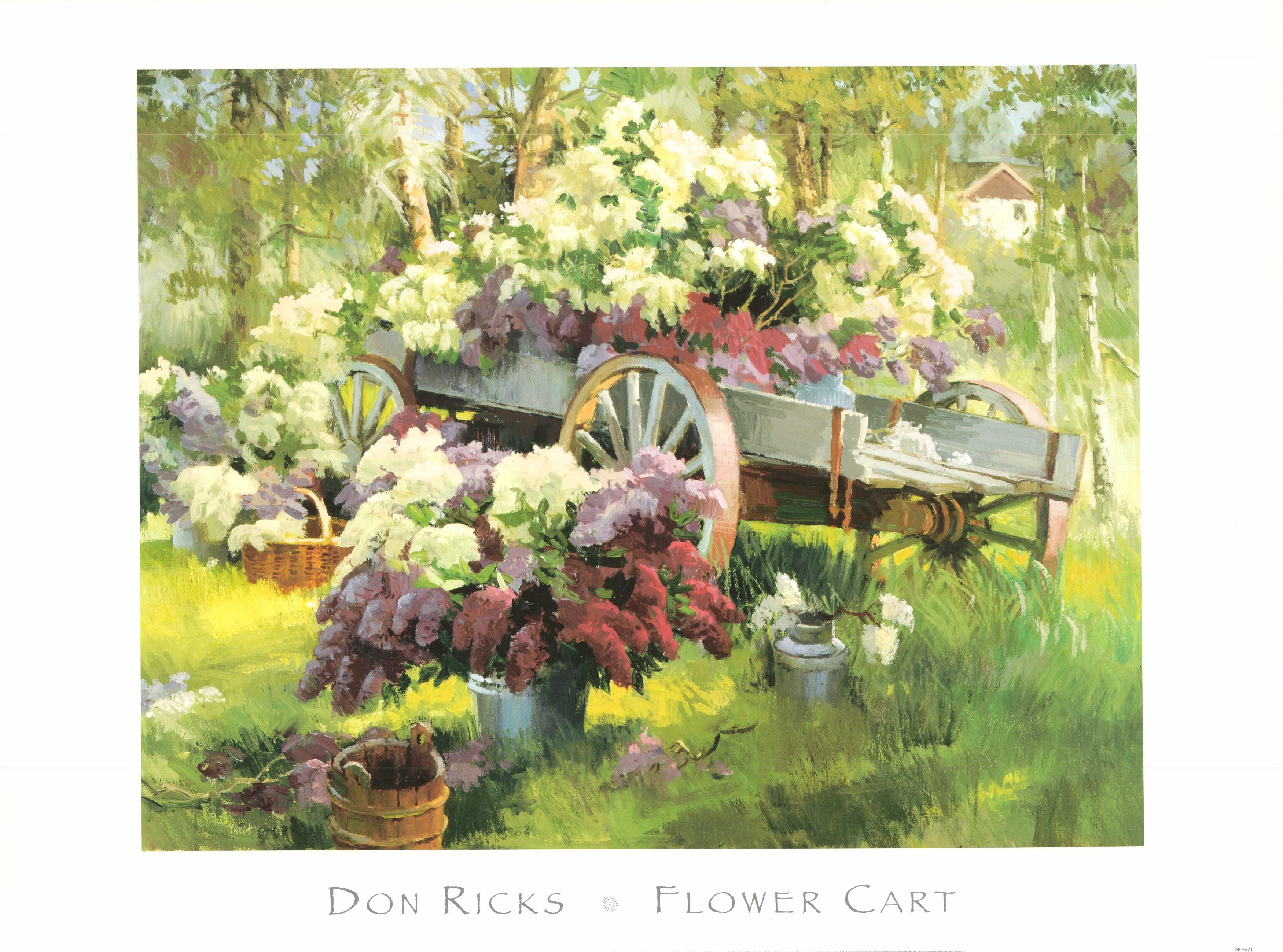 Flower Cart by Don Ricks - 27 X 36 Inches (Art Print) – Artistica Fine Art