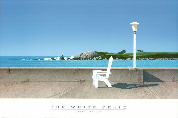 The White Chair by Keith Hiscock - 24 X 36 Inches (Offset Lithograph)