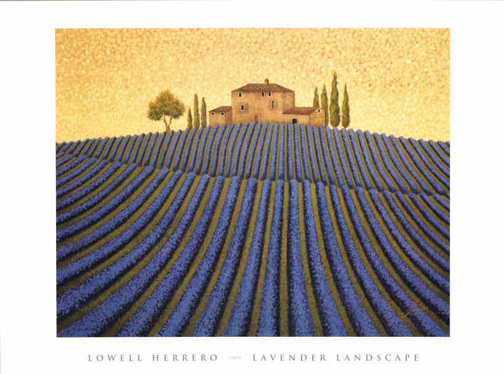 Lavender Landscape by Lowell Herrero - 27 X 36 Inches (Art Print)