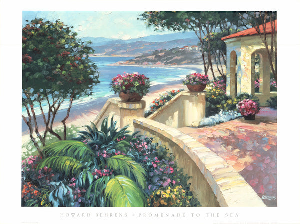 Promenade to the Sea by Howard Behrens - 27 X 36 Inches (Art Print)