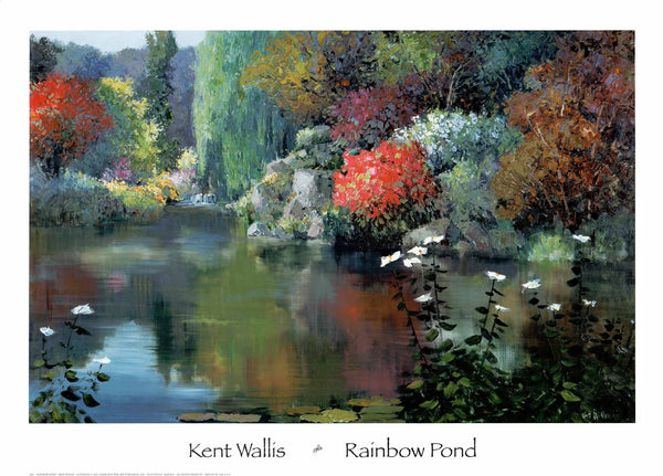 Rainbow Pond by Kent Wallis - 23 x 31 Inches (Art Print)