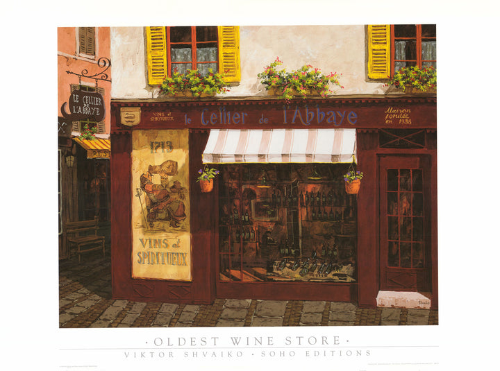 Oldest Wine Store by Viktor Shvaiko - 27 X 36 Inches (Art Print)