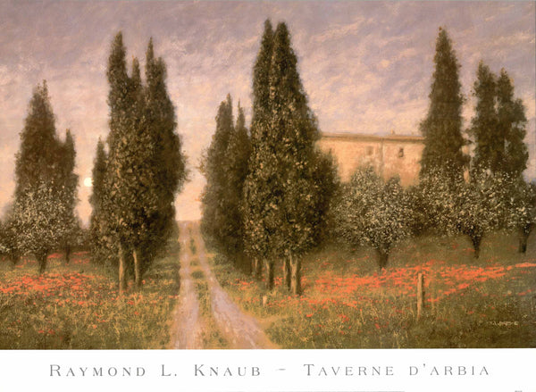 Taverne d'Arbia by Raymond L. Knaub - 27 X 36 Inches (Art Print)