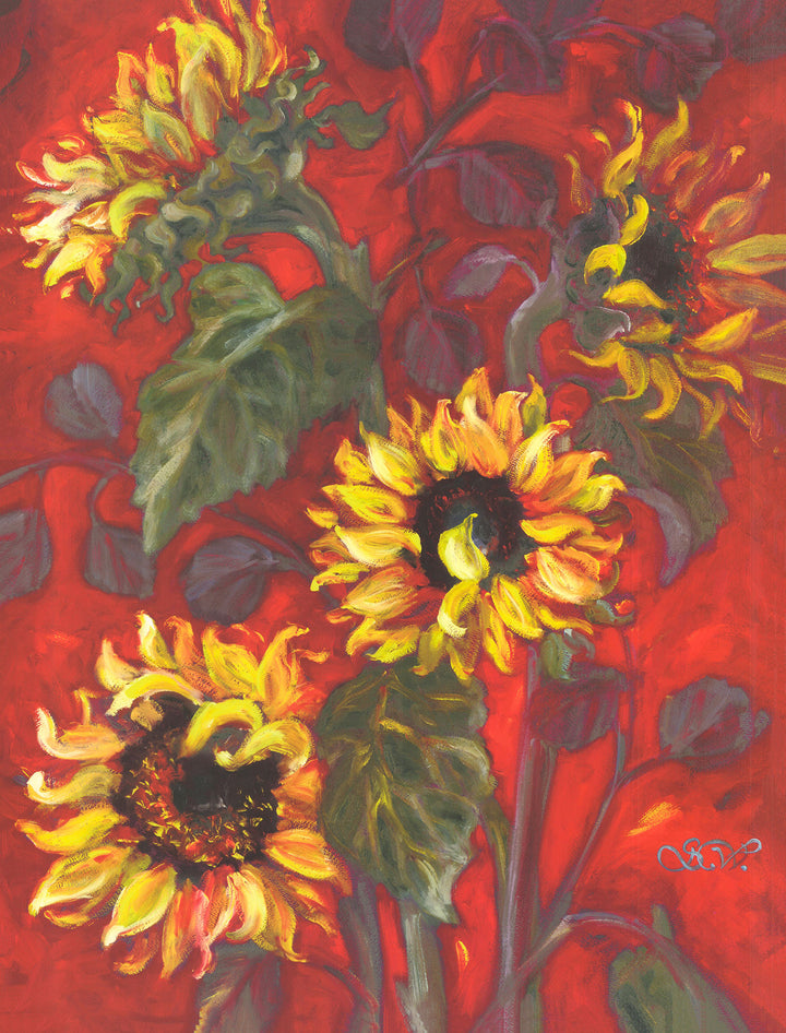 Sunflowers I by Shari White - 27 X 35 Inches (Art Print)