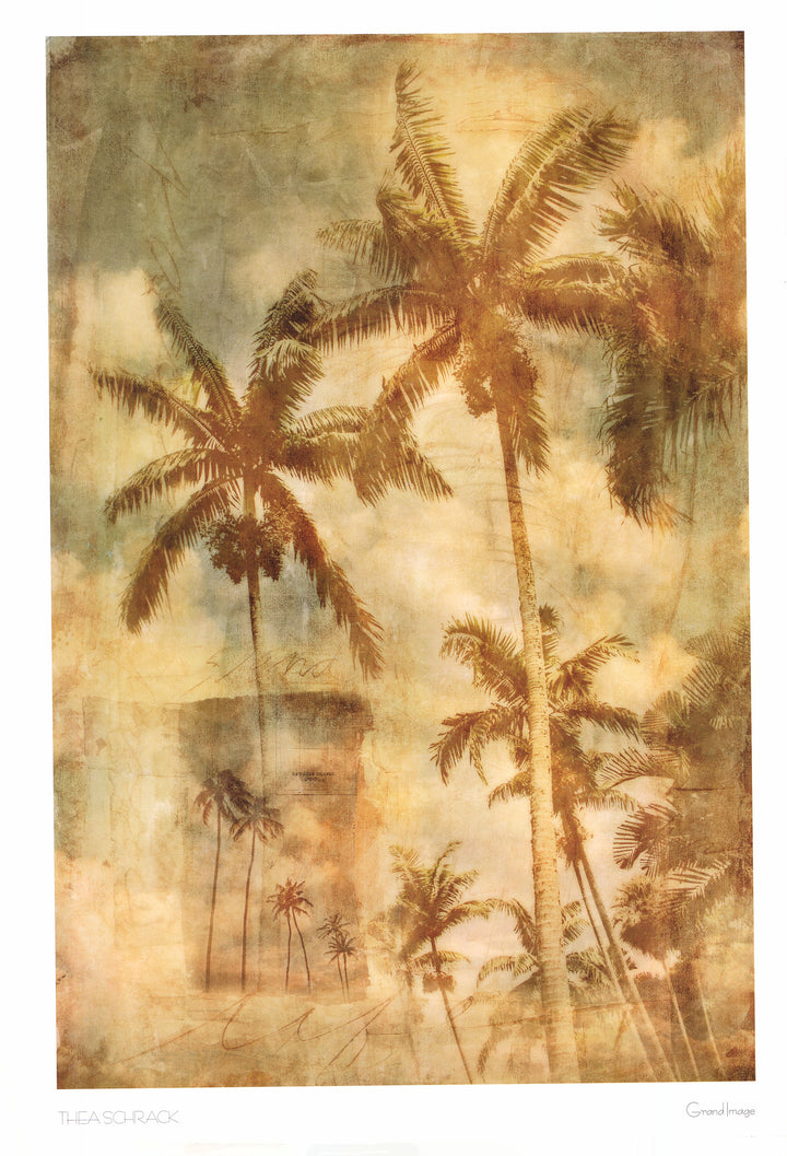 Retro Palms I by Thea Schrack - 39 X 27 Inches (Art Print)