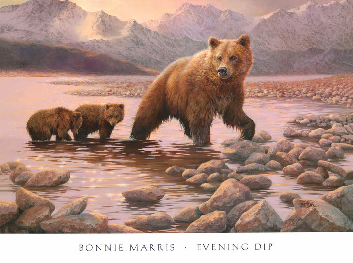 Evening Dip by Bonnie Marris - 27 X 36 Inches (Art Print)