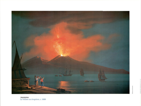 Le Vésuve en éruption, 1800- 24 X 32 Inches (Art Print)