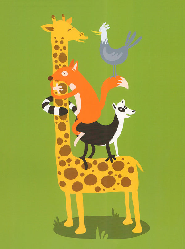 Girafe etc by Steve Maingot - 12 X 16 Inches (Art Print)