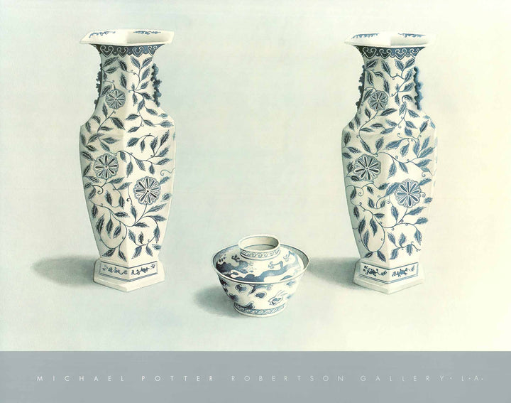 Two Vases and Bowl, 1931 by Mickael Potter - 24 X 30 Inches (Art Print)