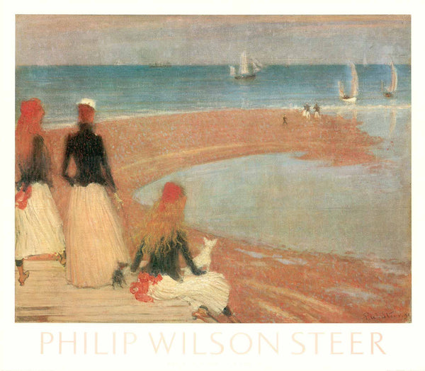 The Beach at Walberswick by Philip Wilson Steer - 24 X 26 Inches (Art Print)