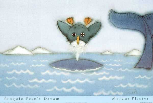 Penguin Pete's Dream by Marcus Pfister - 16 X 24 Inches (Art Print)