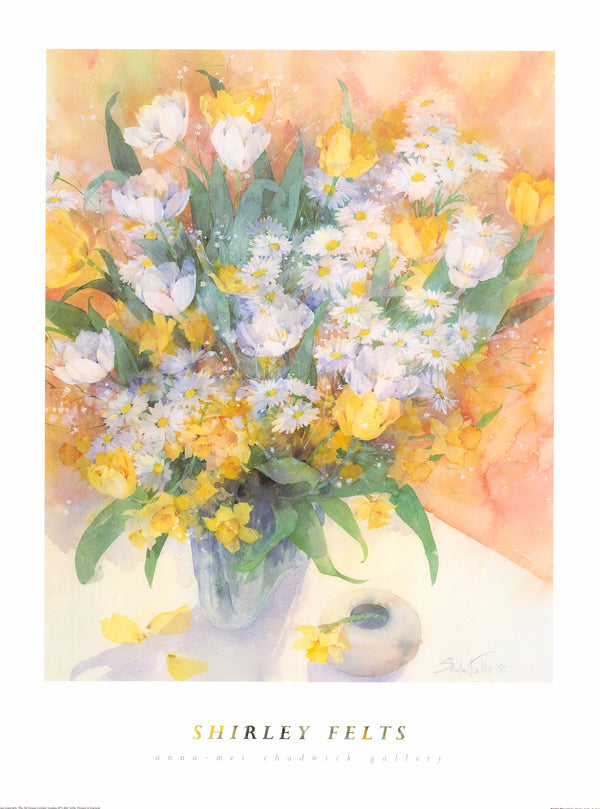 Spring Flowers, 1992 by Shirley Felts - 24 X 32 Inches (Art Print)