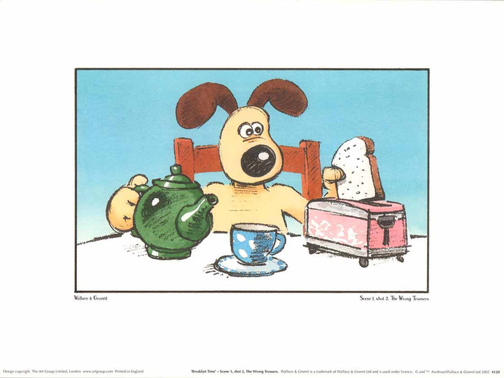Breakfast Time by Wallace and Gromit - 12 X 16 Inches (Fine Art Print)