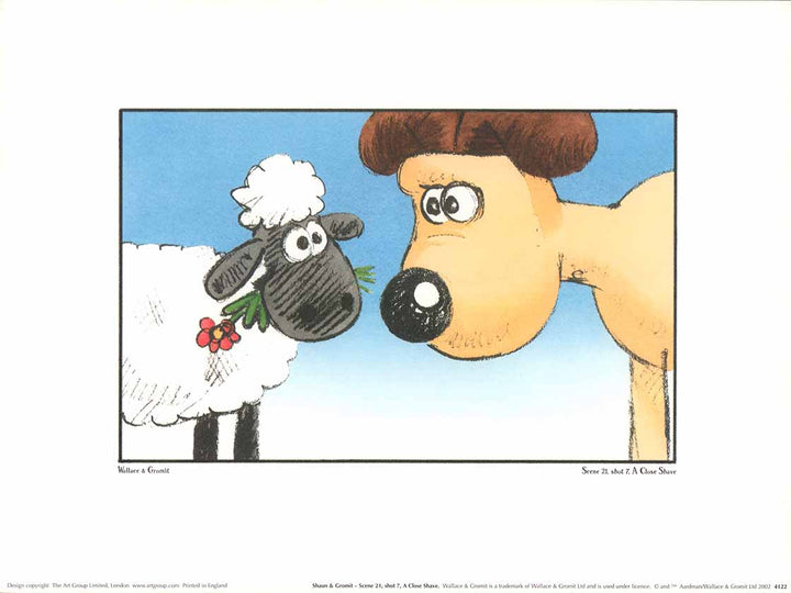 Shaun and Gromit by Wallace and Gromit - 12 X 16 Inches (Fine Art Print)