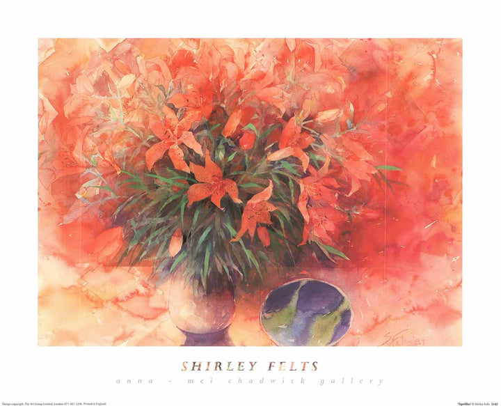 Tiger Lilies by Shirley Felts - 16 X 20 Inches (Art Print)