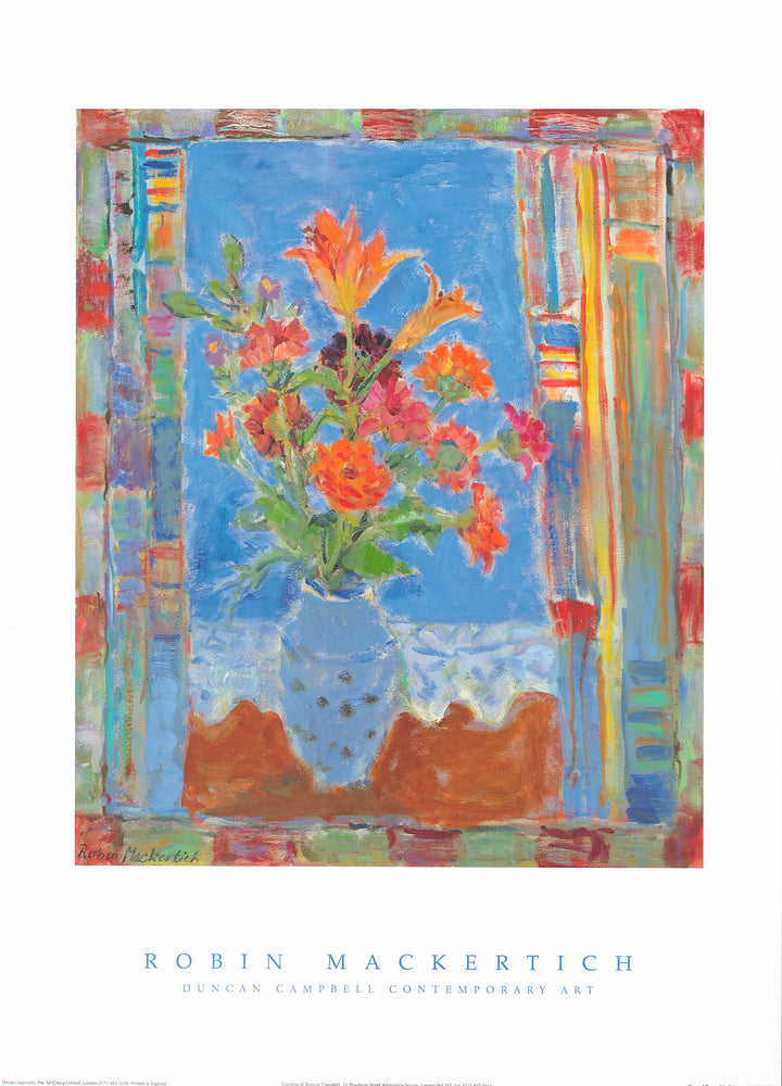 Vase of Flowers by Robin Mackertich - 20 X 28 Inches (Art Print)
