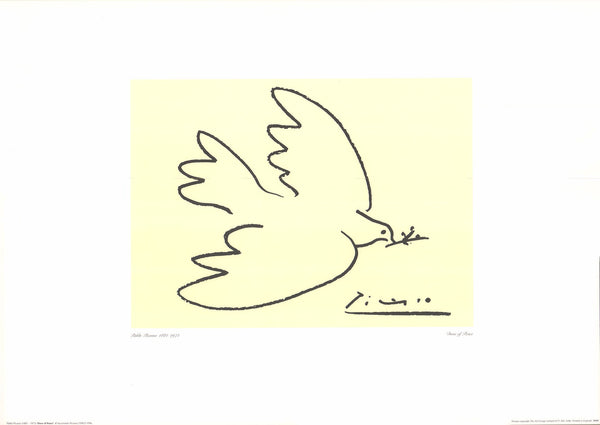 Dove of Peace by Pablo Picasso - 20 X 28 Inches (Silkscreen)