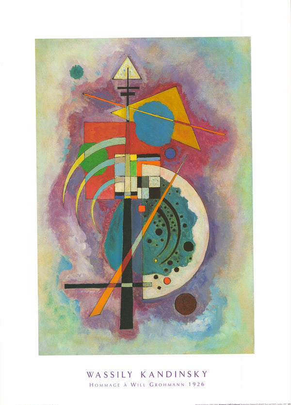 Hommage a Will Grohmann, 1926 by Wassily Kandinsky - 20 X 28 Inches (Art Print)