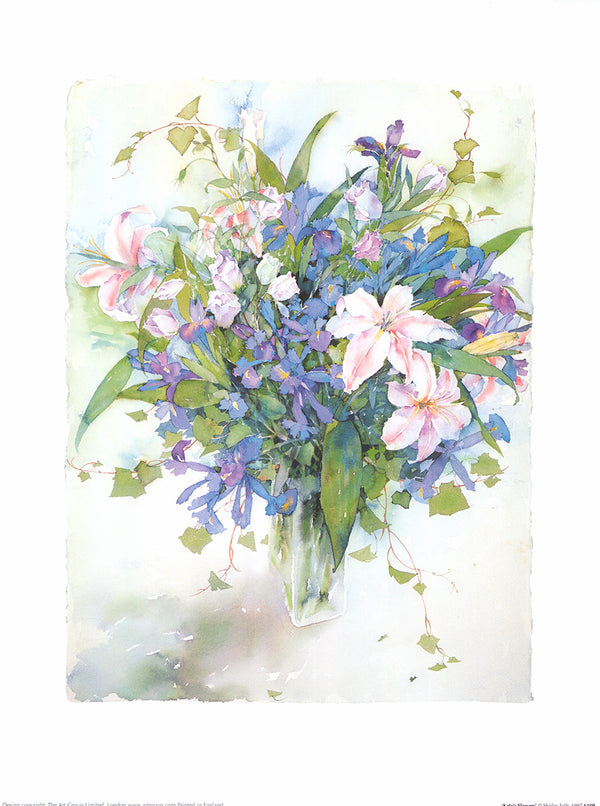 Kates Flowers by Shirley Felts - 12 X 16 Inches (Art Print)