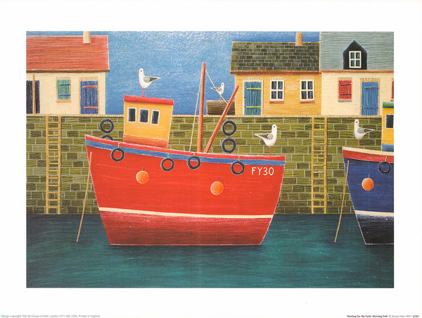 Waiting for the Early Morning Fish by Simon Hart - 12 X 16 Inches (Art Print)