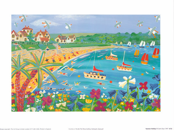 Summer Holidays by John Dyer - 12 X 16 Inches (Art Print)