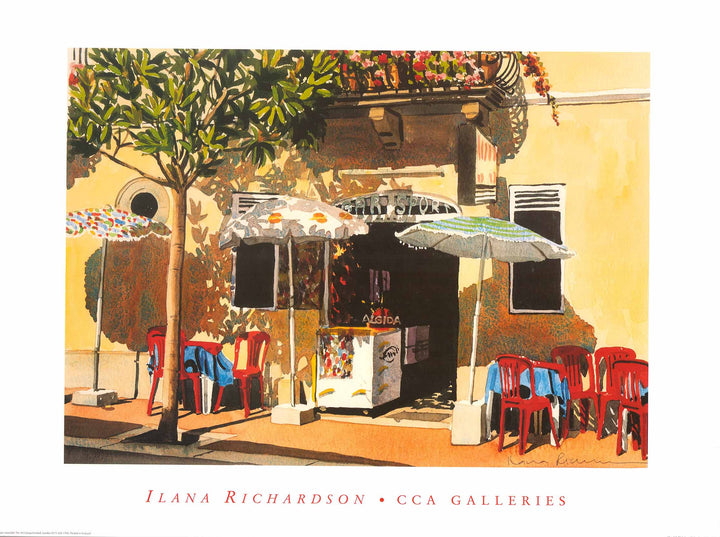 Lipari Cafe by Ilana Richardson - 24 X 32 Inches (Art Print)