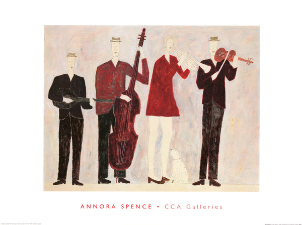 Musicians by Annora Spence - 24 X 32 Inches (Art Print)